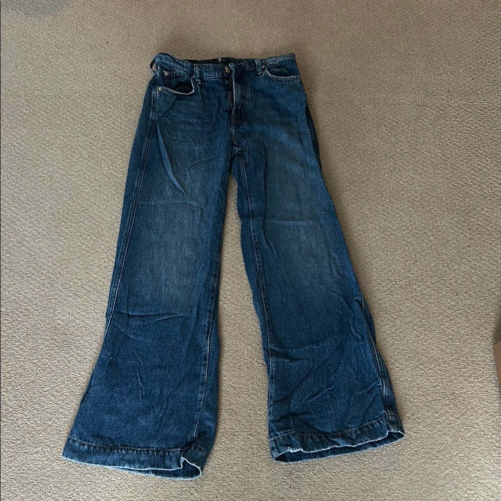 7 for All Mankind Blue Denim Jeans